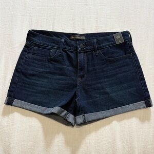 Abercrombie & Fitch Dark Blue Denim Shorts